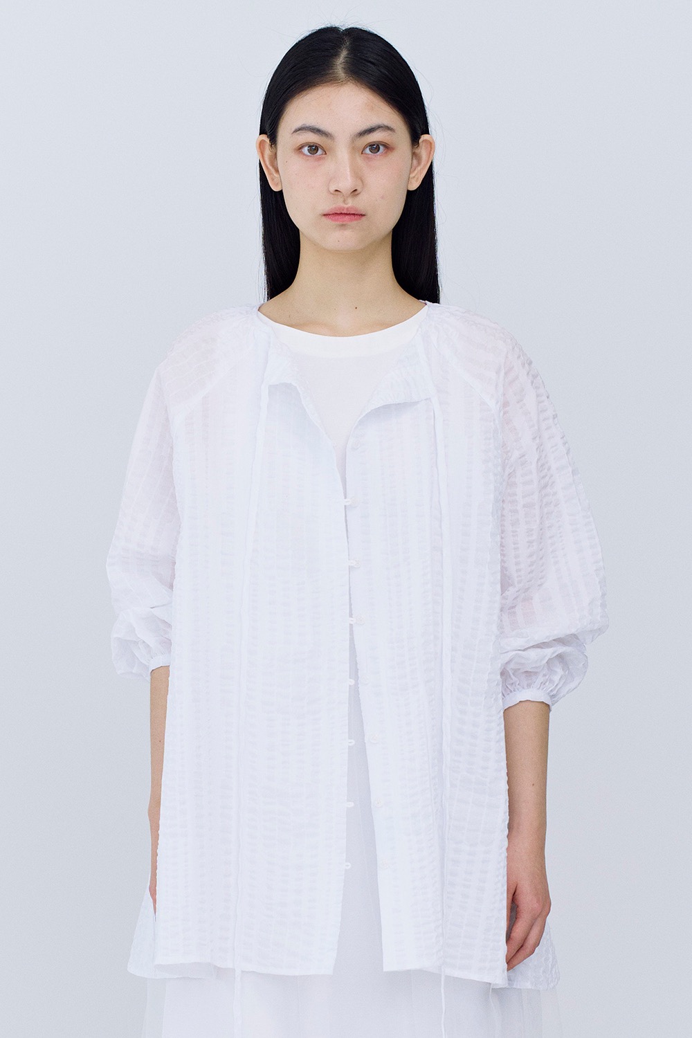 light cotton blouse (white)